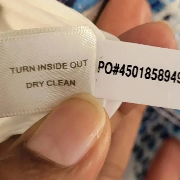 Boston Proper Blue White Tweed Fringe Fully Lined Blazer Jacket(8) - Picture 12 of 13